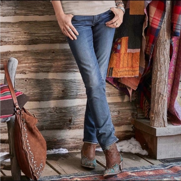 Driftwood 28x21 Audrey Straight Jeans cropped blue - Picture 1 of 12